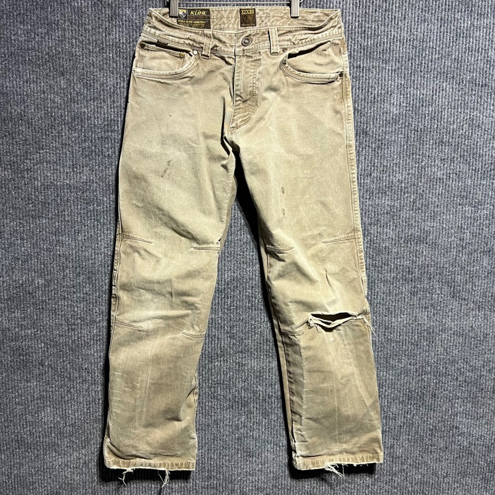 Kuhl Rydr Crag Series Pants Mens 32x30 Tan Rugged Outdoor Hiking Trousers